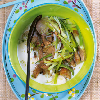 Schweinefilet in Limetten-Kokos-Sauce Schweinefilet in Limetten-Kokos-Sauce