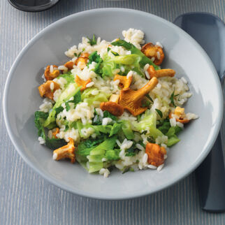 Risotto mit Wirsing und Pilzen Risotto mit Wirsing und Pilzen