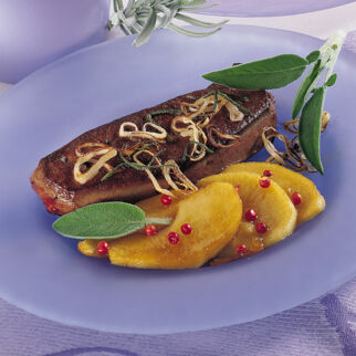 Rehleber mit Äpfeln Rehleber mit Äpfeln