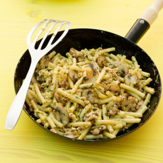 Makkaroni-Pilz-Gröstl Makkaroni-Pilz-Gröstl