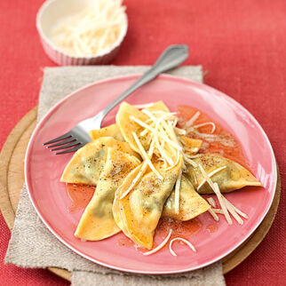Schlutzkrapfen mit Spinat Schlutzkrapfen mit Spinat