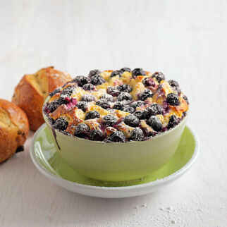 Quarksoufflé mit Heidelbeeren Quarksoufflé mit Heidelbeeren