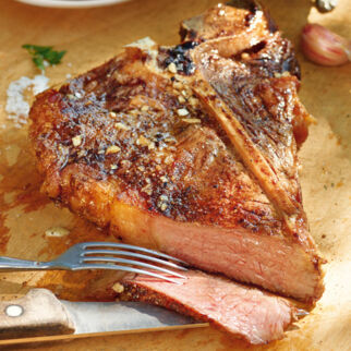 Costata mit Knoblauchöl Costata mit Knoblauchöl