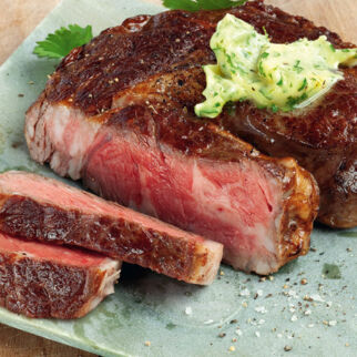 Rindersteak mit Wasabi-Butter