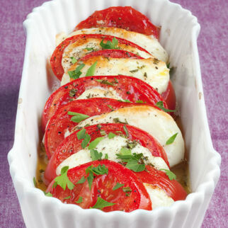 Gegrillte Tomaten mit Halloumi Gegrillte Tomaten mit Halloumi
