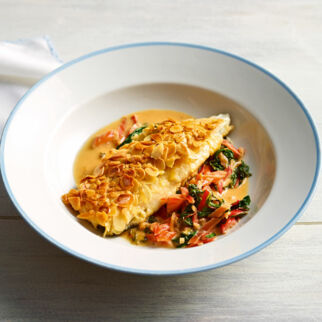 Forellenfilets mit Mangoldgmias Forellenfilets mit Mangoldgmias