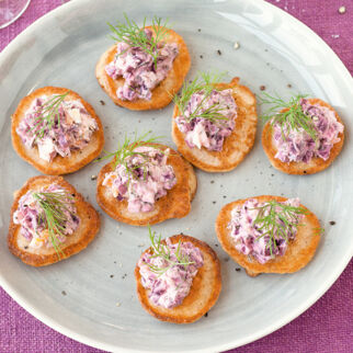 Blinis mit Eiersalat Blinis mit Eiersalat