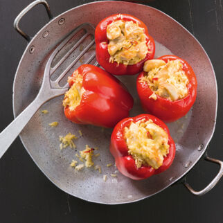 Paprika mit Reis-H&auml;hnchen-F&uuml;llung