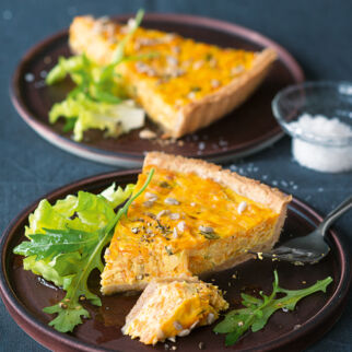 MÖHREN-ZIEGENKÄSE-QUICHE MÖHREN-ZIEGENKÄSE-QUICHE