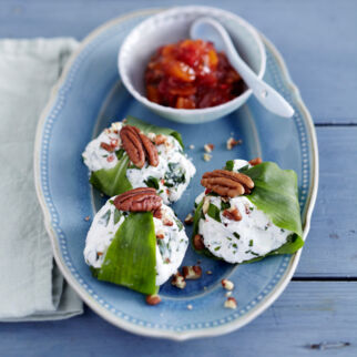 Ziegenfrischkäse mit Chutney Ziegenfrischkäse mit Chutney