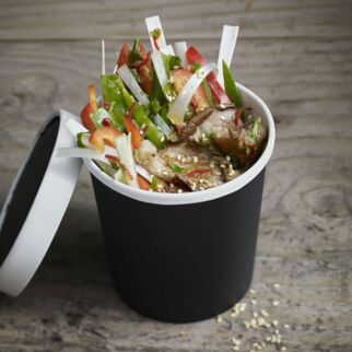 Sesam-Salat mit Austernpilzen