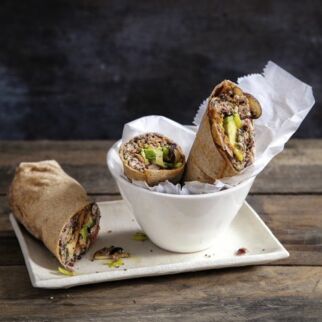 Super-Bean-Burritos mit extra viel Gemüse Super-Bean-Burritos mit extra viel Gemüse