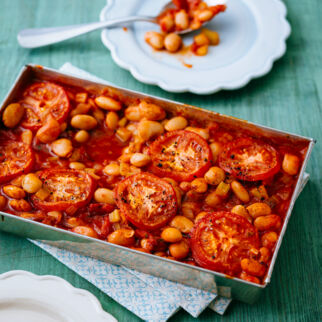 Gigandes-Bohnen in Tomatensauce Gigandes-Bohnen in Tomatensauce