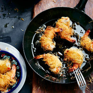 Garnelen im Kadayıf-Mantel Garnelen im Kadayıf-Mantel