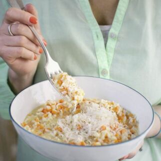 Cremiges Möhren-Risotto Cremiges Möhren-Risotto
