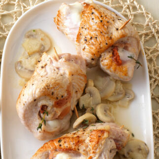 Putenrouladen mit Mozzarella und Parmaschinken Putenrouladen mit Mozzarella und Parmaschinken