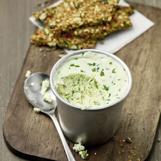 Frischkäse mit Rucola Frischkäse mit Rucola