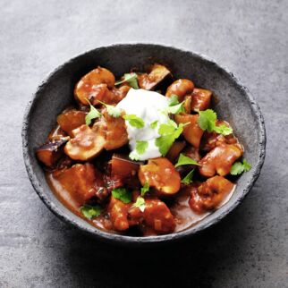 Auberginen-Pilz-Curry Auberginen-Pilz-Curry