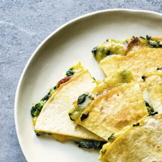 Quesadillas mit Spinat Quesadillas mit Spinat