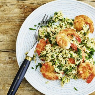 Kräuterreis mit Garnelen Kräuterreis mit Garnelen