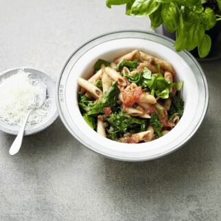 One-Pot-Tomaten-Spinat-Pasta One-Pot-Tomaten-Spinat-Pasta