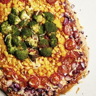 Regenbogen-Pizza Regenbogen-Pizza