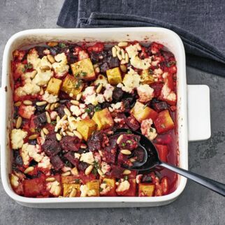 Rote-Bete-Gratin mit Feta