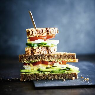 Vollkorn-Sandwich mit Ei Vollkorn-Sandwich mit Ei