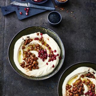 Hummus mit Knusper-Topping Hummus mit Knusper-Topping
