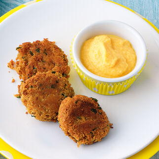 Falafel mit Möhren-Dip Falafel mit Möhren-Dip