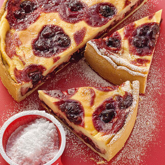 Schmantkuchen mit Kirschen Schmantkuchen mit Kirschen