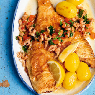 Gebratene Scholle mit Krabbenbutter Gebratene Scholle mit Krabbenbutter