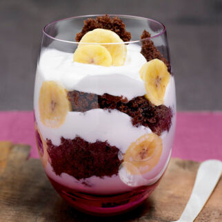 Bananentrifle im Glas Bananentrifle im Glas