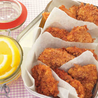 Knusprige Mini-Schnitzel Knusprige Mini-Schnitzel