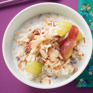 Birchermüsli mit Trauben Birchermüsli mit Trauben