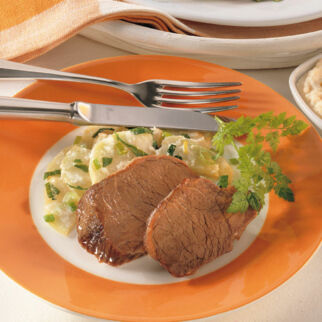 Tellerfleisch mit Kohlrabigemüse Tellerfleisch mit Kohlrabigemüse