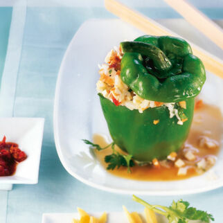 Gefüllte Paprika mit Tofu Gefüllte Paprika mit Tofu