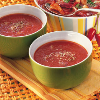 Schnelle Party-Tomatensuppe