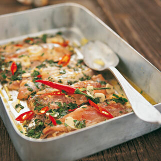 Marinierte rohe Sardinen Marinierte rohe Sardinen