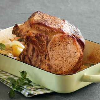 Kotelettbraten mit Äpfeln