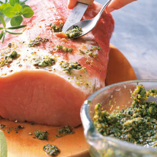 Toskanischer Kräuterbraten mit Rosmarinkartoffeln Toskanischer Kräuterbraten mit Rosmarinkartoffeln