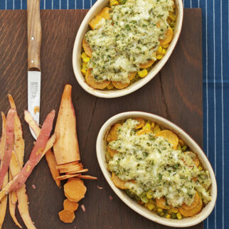 Süßkartoffel-Mais-Auflauf Süßkartoffel-Mais-Auflauf