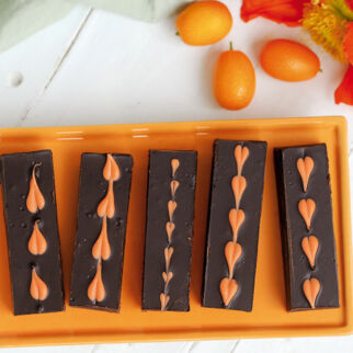 Schokoladen-Fudge mit Orange Schokoladen-Fudge mit Orange