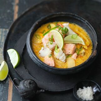Fisch mit gelbem Thai-Curry