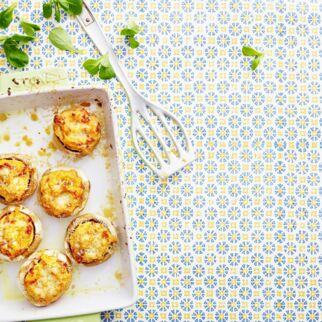 Gefüllte Champignons mit Polenta Gefüllte Champignons mit Polenta
