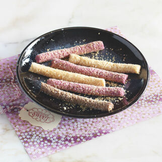 Fondantstangen mit Kokos Fondantstangen mit Kokos