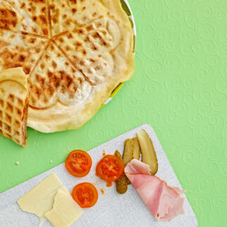 Croque-Monsieur-Waffeln Croque-Monsieur-Waffeln