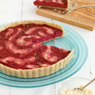 Rote-Bete-Tarte mit Meerrettich Rote-Bete-Tarte mit Meerrettich