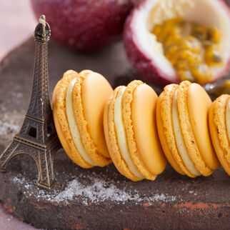 Maracuja-Vanille-Macarons Maracuja-Vanille-Macarons
