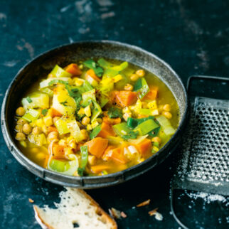 Süßkartoffel-Lauch-Suppe